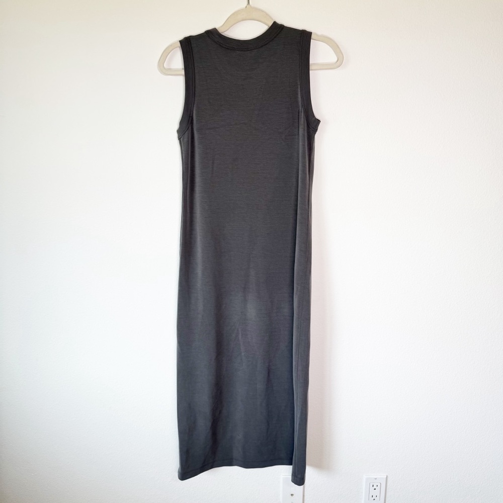 Club Monaco Grey Sleeveless Knit Tank‎ Midi Dress Small - Picture 6 of 8